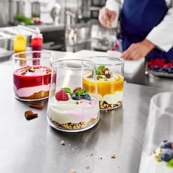 Quarkdessert im Glas