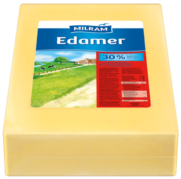 MILRAM Edamer 30% F.i.Tr. Block, ca. 15 kg MILRAM Edamer 30% F.i.Tr. Block, ca. 15 kg