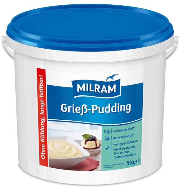 MILRAM Grieß-Pudding, 5 kg MILRAM Grieß-Pudding, 5 kg