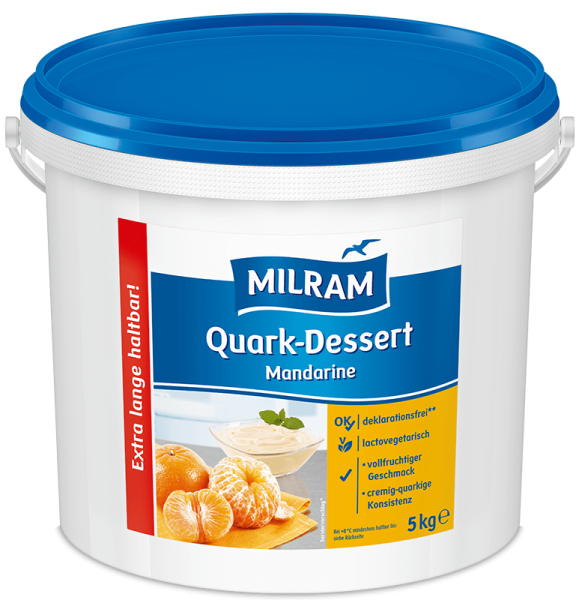 MILRAM Quark-Dessert Mandarine, 5 kg