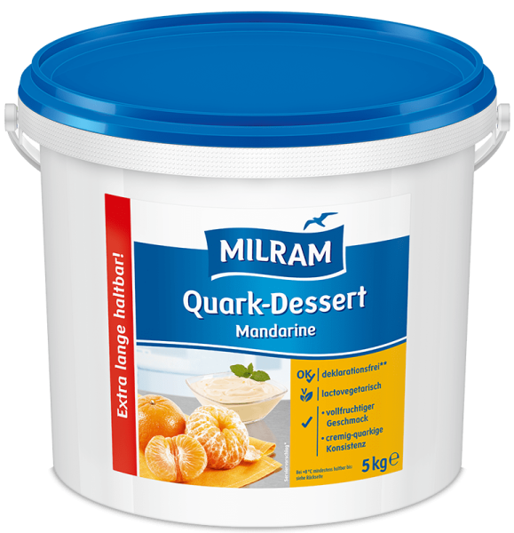 MILRAM Quark-Dessert Mandarine, 5 kg MILRAM Quark-Dessert Mandarine, 5 kg