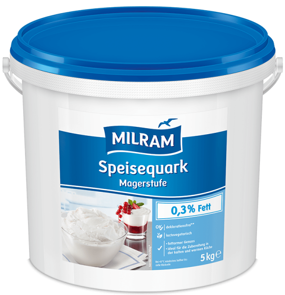MILRAM Speisequark Magerstufe, 5 kg