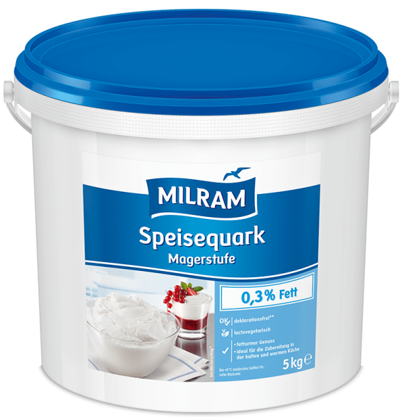 MILRAM Speisequark Magerstufe, 5 kg MILRAM Speisequark Magerstufe, 5 kg