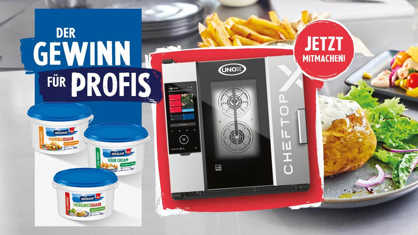 Gewinn für Profis, Kombidämpfer, würzige Quarks, FrühlingsQuark, Sour Cream, PaprikaQuark