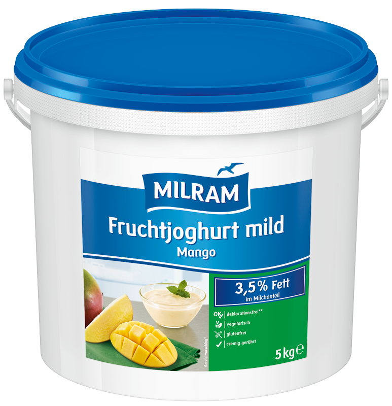 MILRAM Fuchtjoghurt mild Mango 3,5% Fett, 5kg