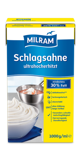 MILRAM H-Schlagsahne 30% Fett, 1 kg