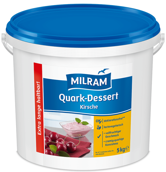 MILRAM Quark-Dessert Kirsche, 5 kg