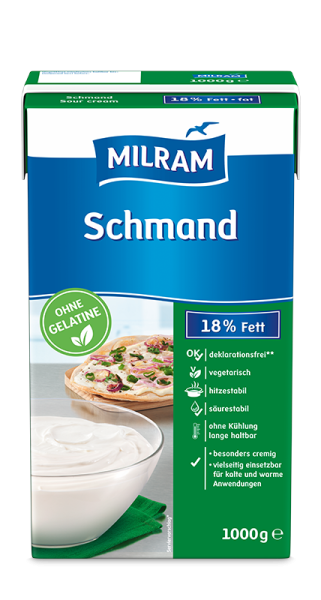 MILRAM Schmand 18% Fett, 1 kg MILRAM Schmand 18% Fett, 1 kg