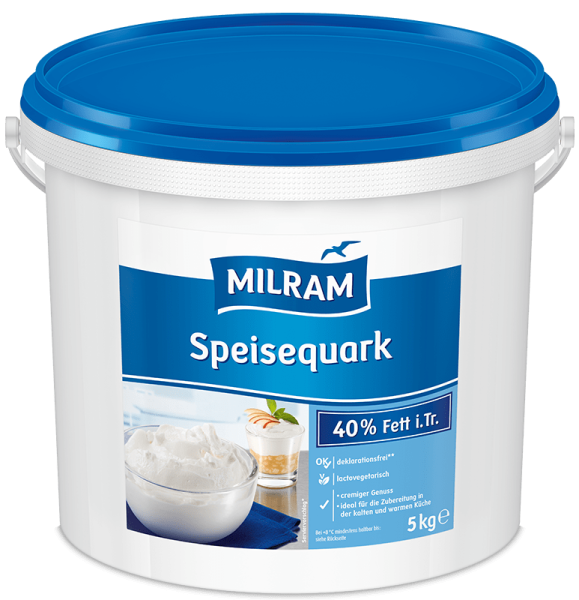 MILRAM Speisequark 40% Fett, 5 kg