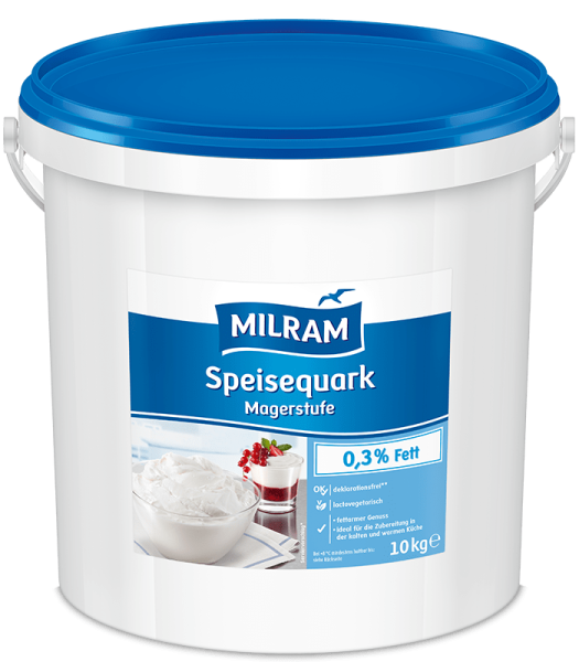 MILRAM Speisequark Magerstufe, 10 kg