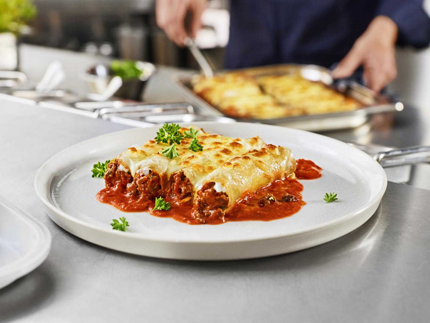 Cannelloni mit Hackfleisch-Füllung
