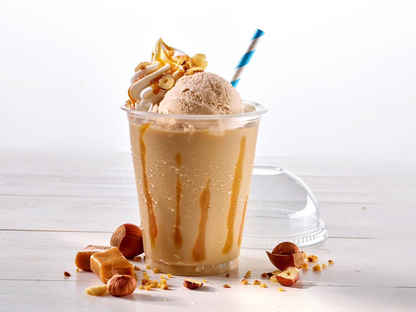 Eiskaffee Haselnuss-Toffee