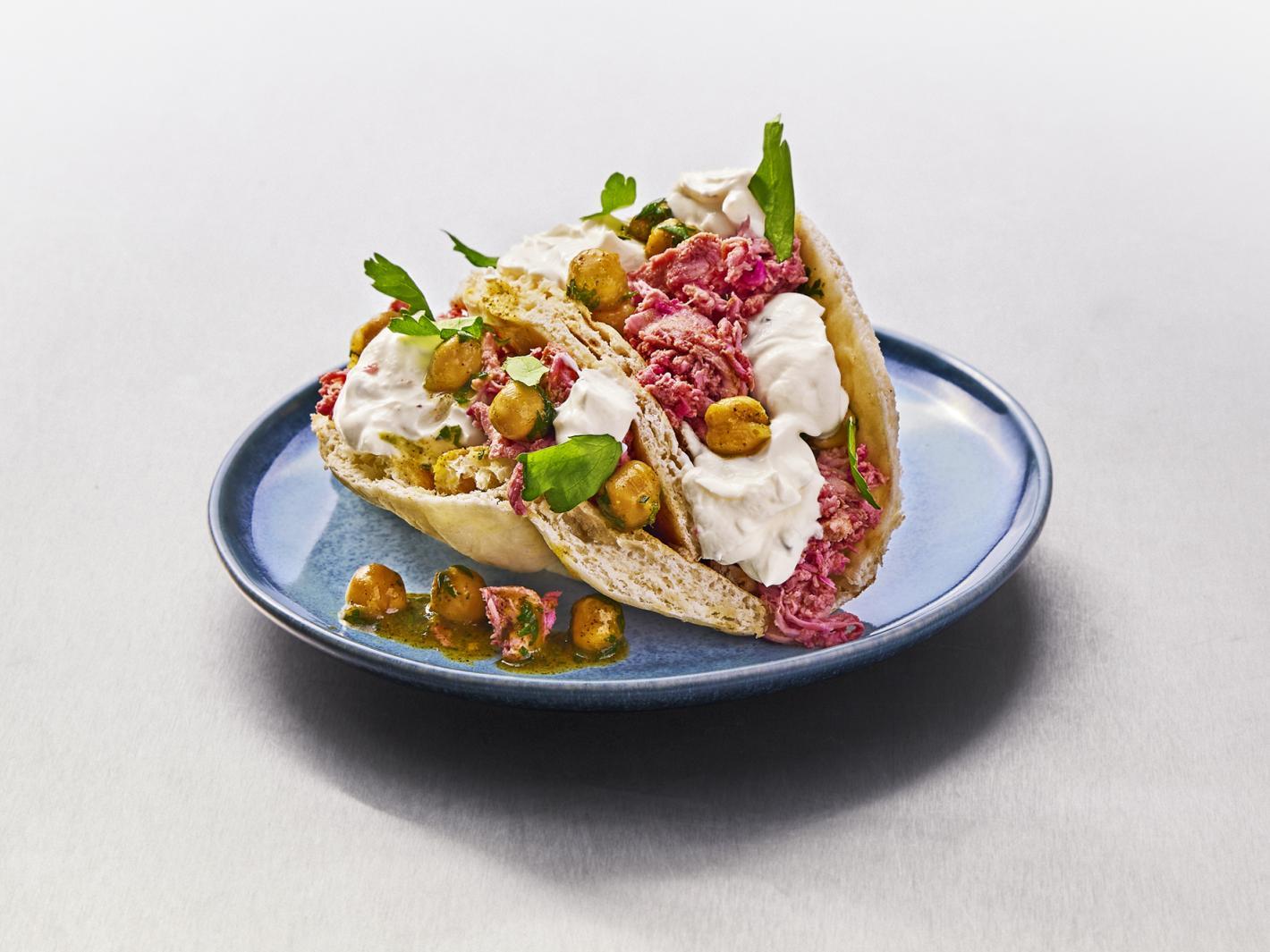 Naanbrot mit Maispoularde