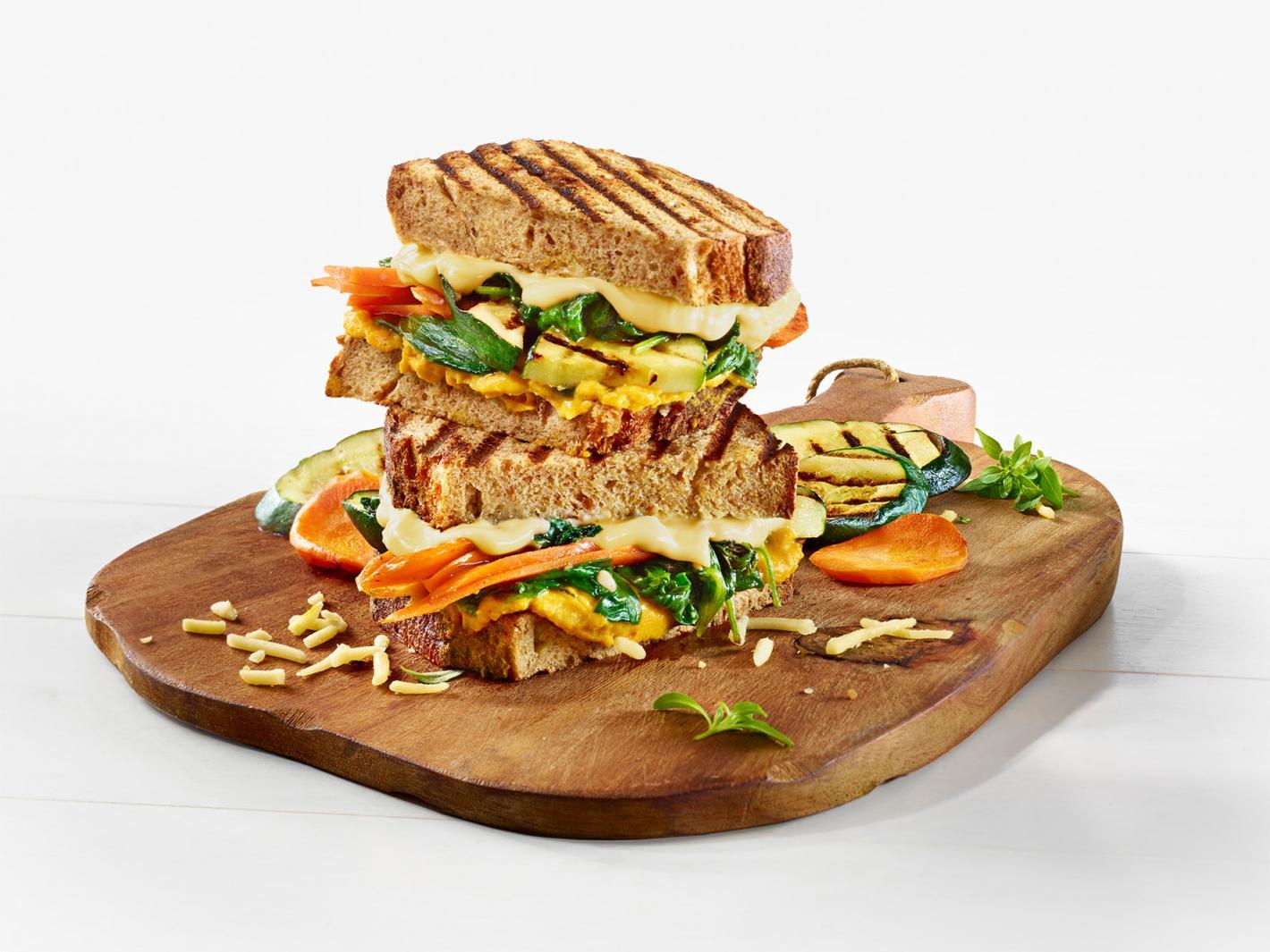 Veganes Grilled Cheese-Sandwich