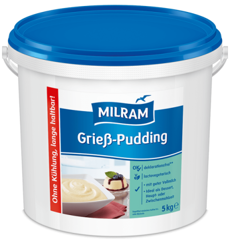 MILRAM Grieß-Pudding, 5 kg