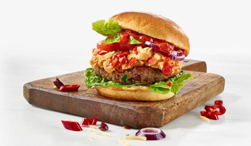 Veganer Pimento-Burger