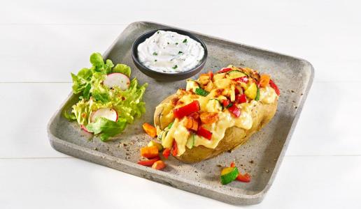 Überbackene vegane Kumpir