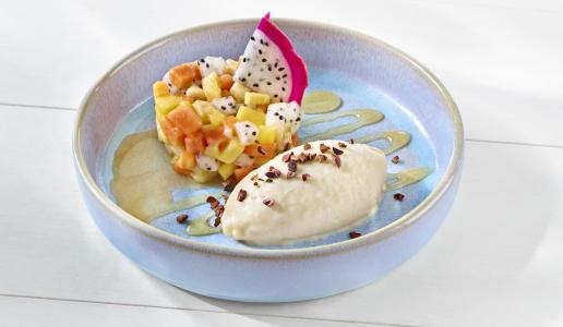  Banana Ice Cream mit tropischem Fruchtsalat