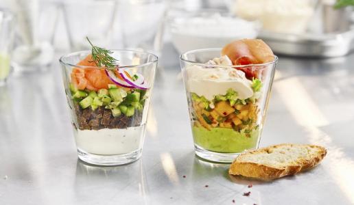 Lachs-FrühlingsQuark und Serrano-PaprikaQuark