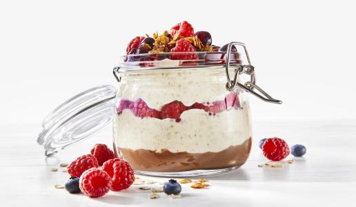 Schoko-Beeren-Porridge