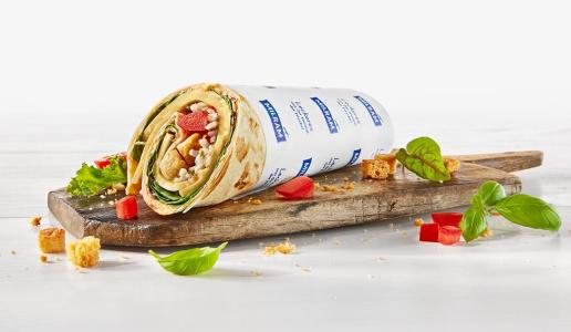 Vegetarischer Sommer-Wrap