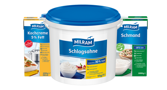 Produktkategorie Sahne und Sauerrahm