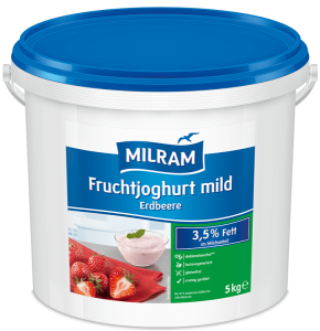 MILRAM Fruchtjoghurt mild Erdbeere 3,5% Fett, 5 kg