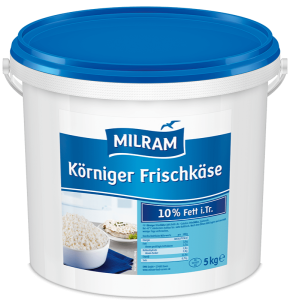 MILRAM Körniger Frischkäse 10% Fett, 5 kg