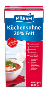 MILRAM Küchensahne 20% Fett, 1 kg
