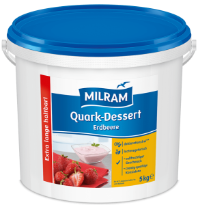 MILRAM Quark-Dessert Erdbeere, 5 kg