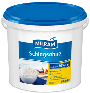 MILRAM Schlagsahne 30% Fett, 5 kg